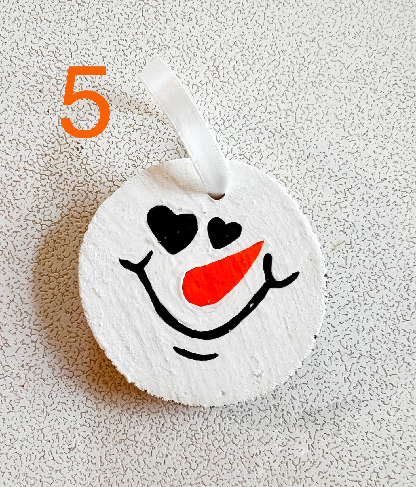 Snowman Face Handmade Christmas Ornaments Versions 3-5