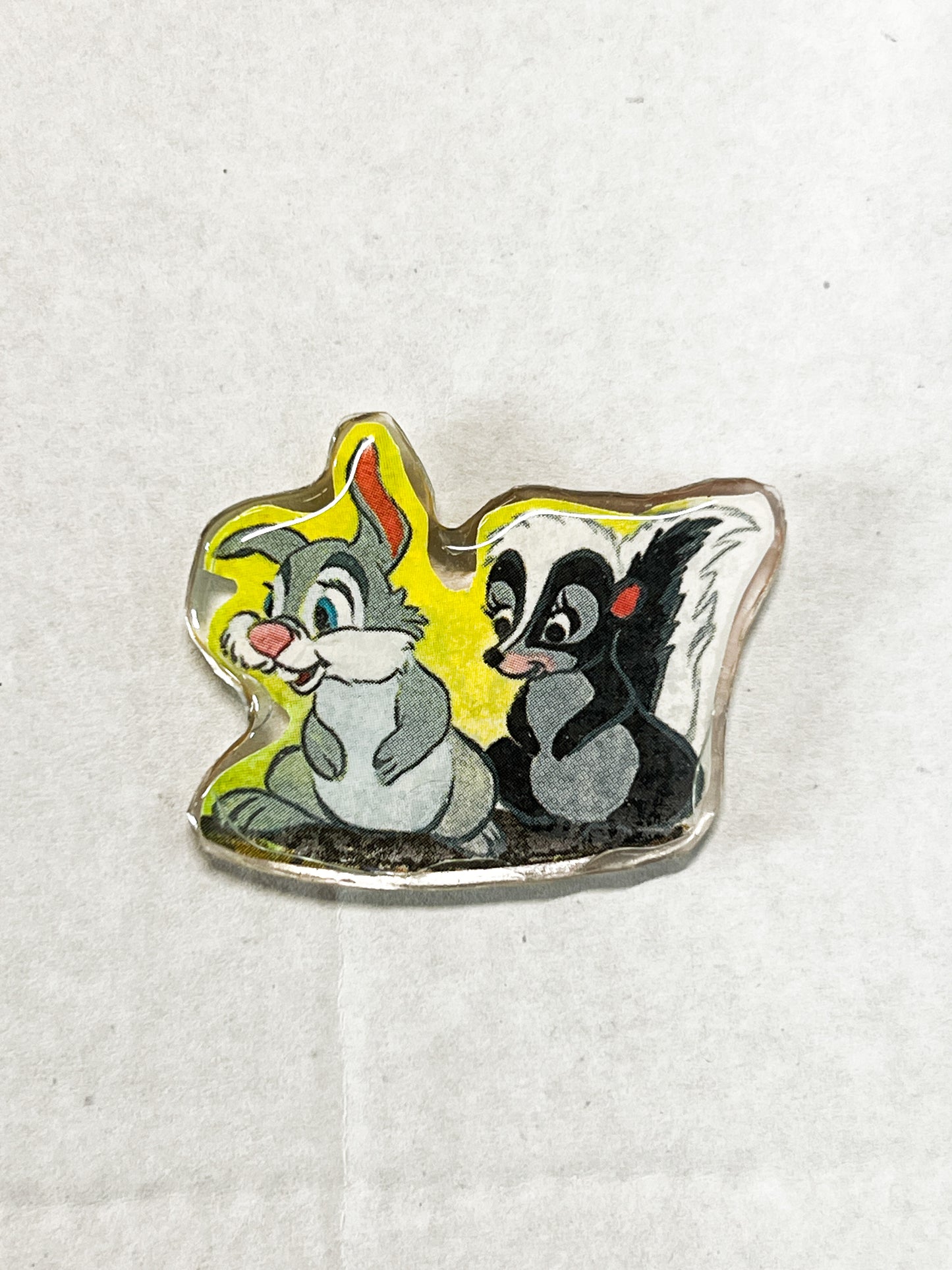 Woodland Friends 3-Pin Set | Handmade Baby Deer, Rabbit & Skunk Pins | Upcycled Book Art