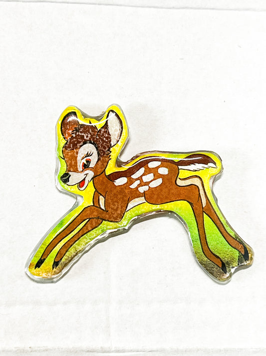 Woodland Friends 3-Pin Set | Handmade Baby Deer, Rabbit & Skunk Pins | Upcycled Book Art