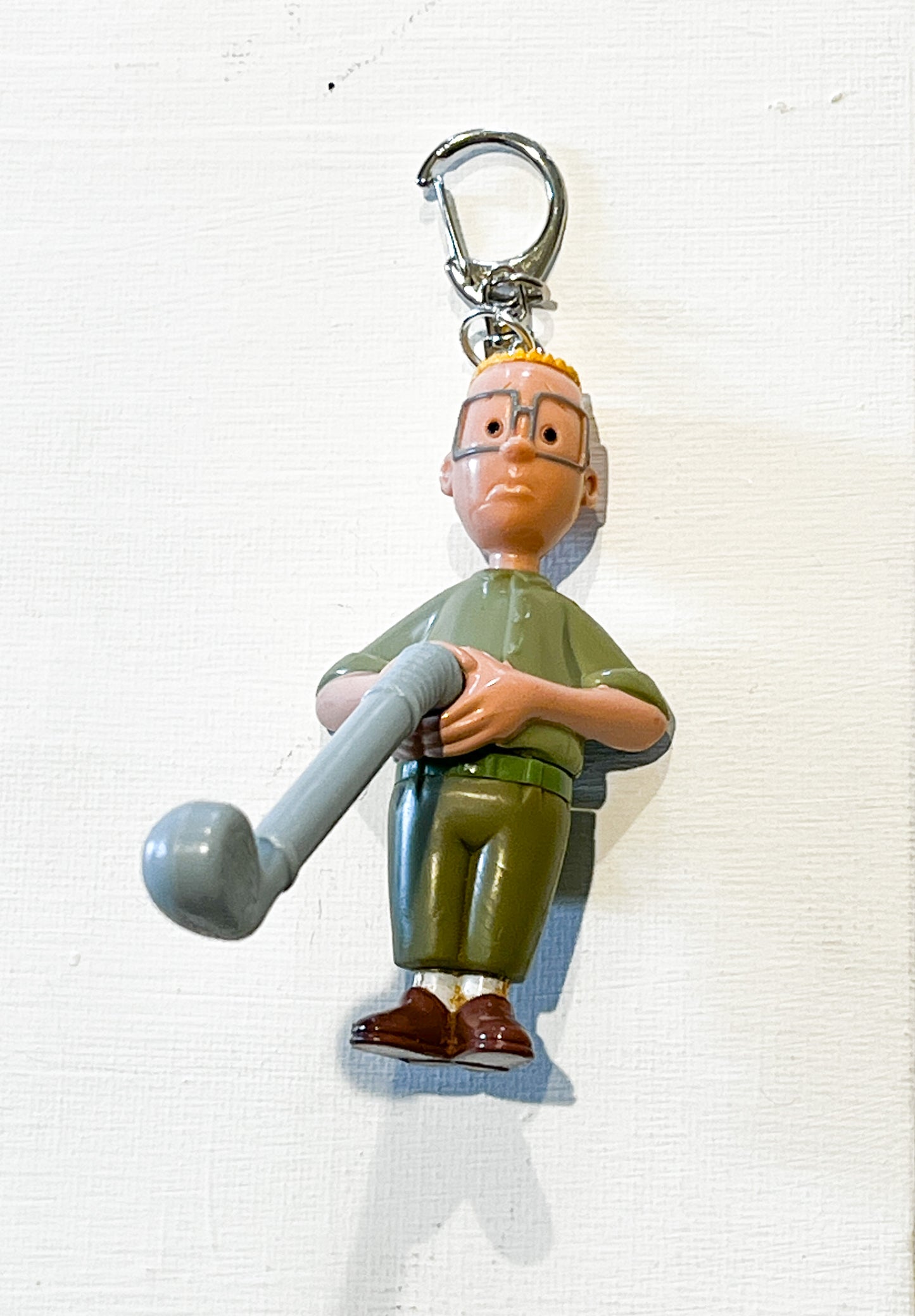 Upcycled “Nerdy Golfer Kid” Keychain – Inspired by Recess Cartoon