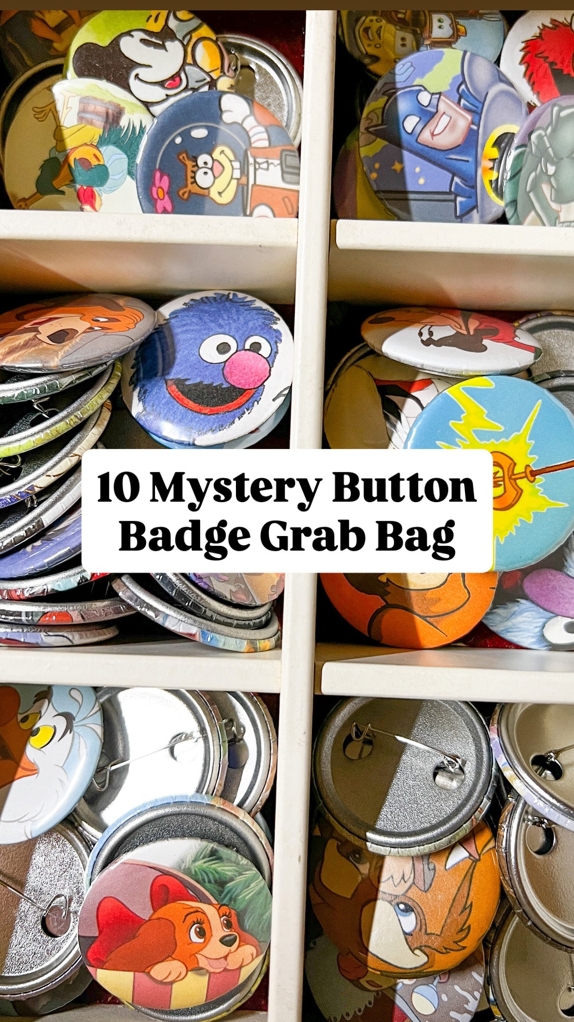 10 Button Badge Mystery Grab Bag | Handmade Upcycled Pins – Nebo Child