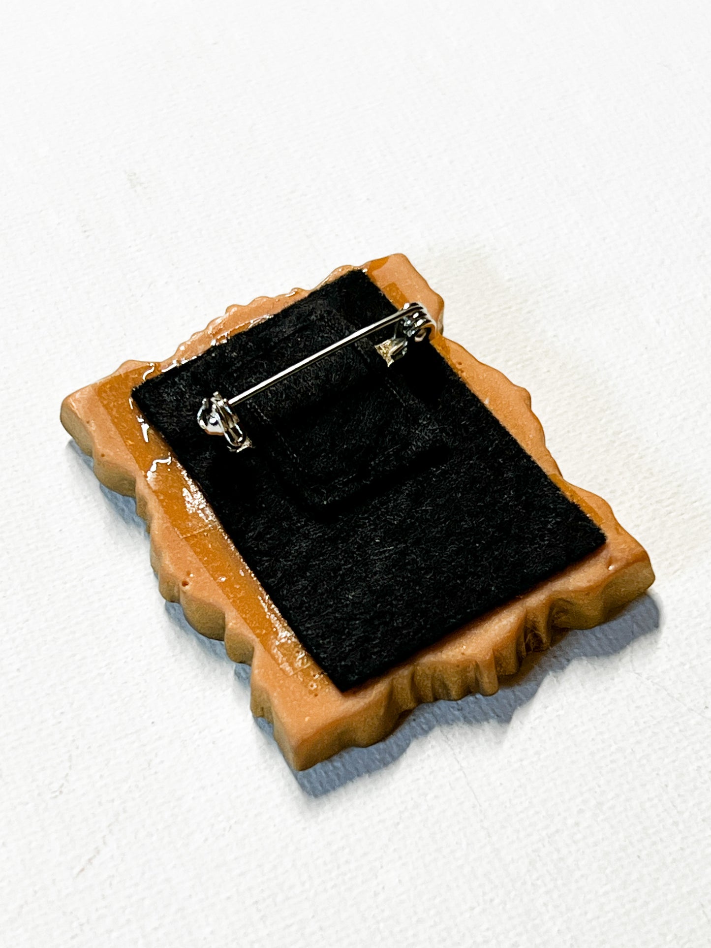 Upcycled Book Rectangle Vintage-Inspired Portrait Frame Brooch
