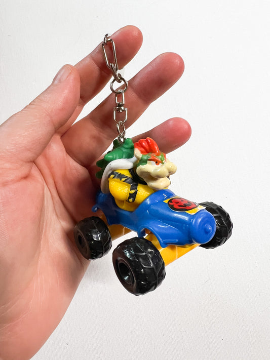 Upcycled Racing Character Keychain | Handmade Reclaimed Toy | Nebo Child