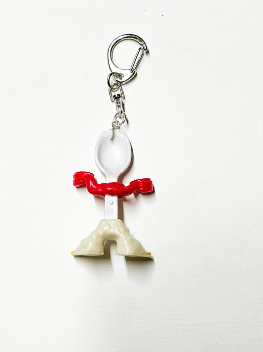 Upcycled Spork Keychain | Quirky Handmade Charm | Nebo Child
