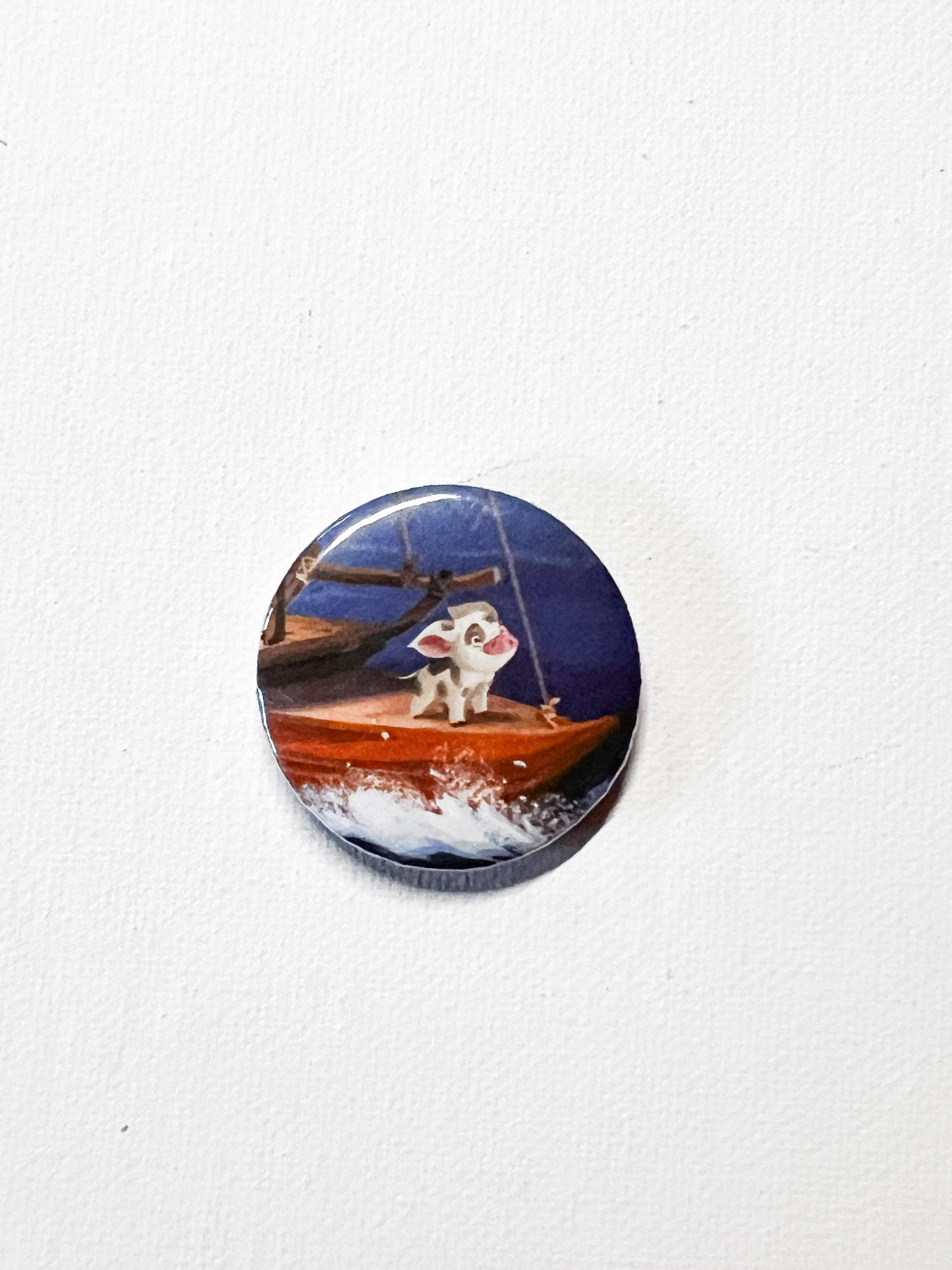 Island Adventure Fridge Magnet Set of 6 – Upcycled Reclaimed Button Magnets