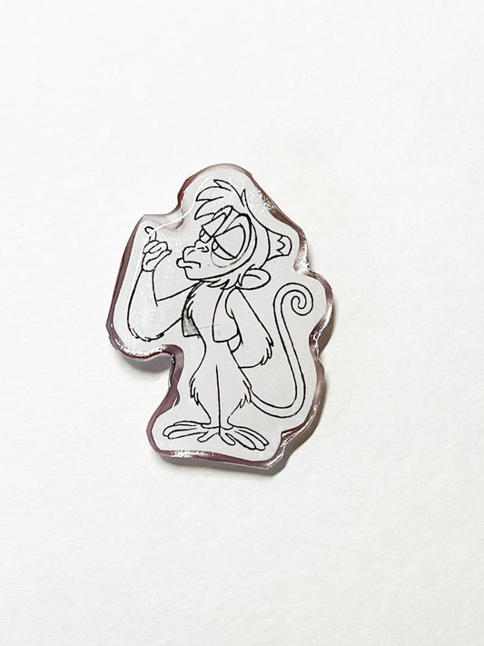 Upcycled Monkey Pin | Handmade Book Page Art Pin | Small Batch