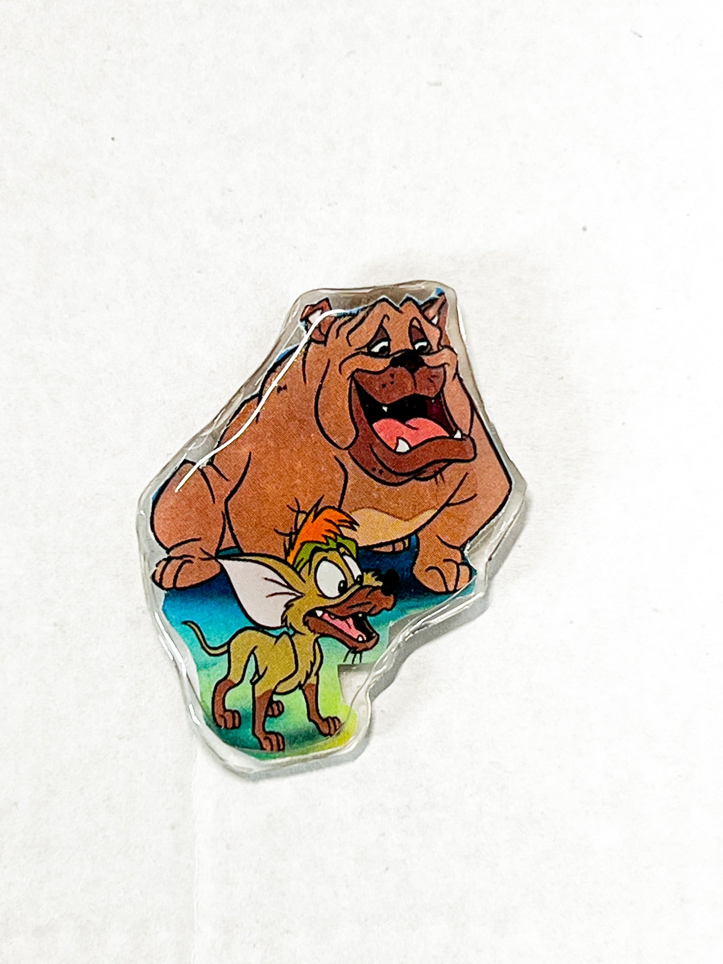 Street Cat & Dog Duo Pin Set | Handmade Upcycled Book Art Pins | Retro Cartoon Style