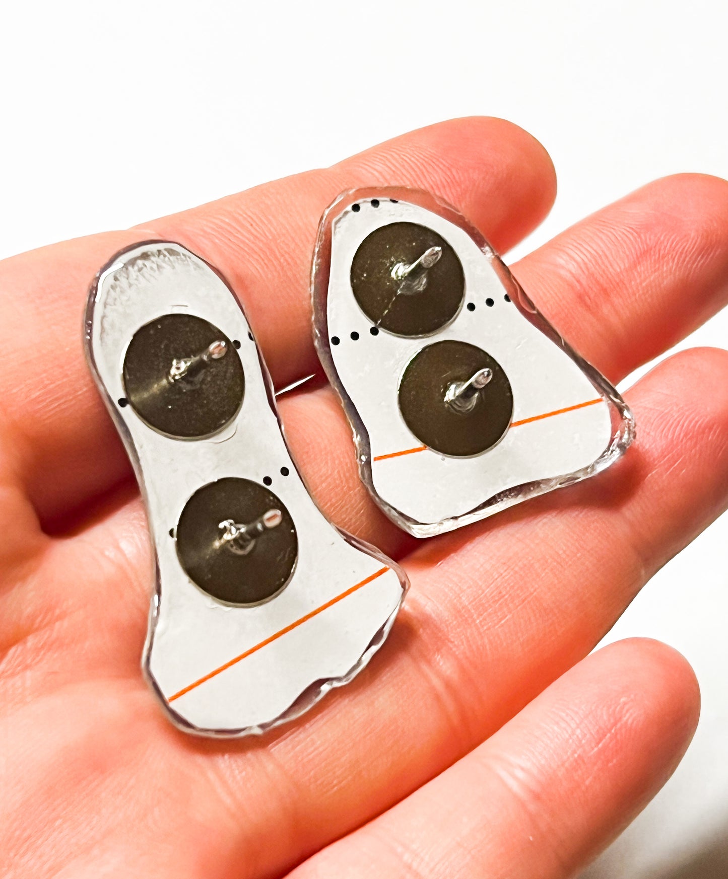 Handmade UV Resin Pin Set | Two Dogs in Love | Romantic Canine Pin Duo