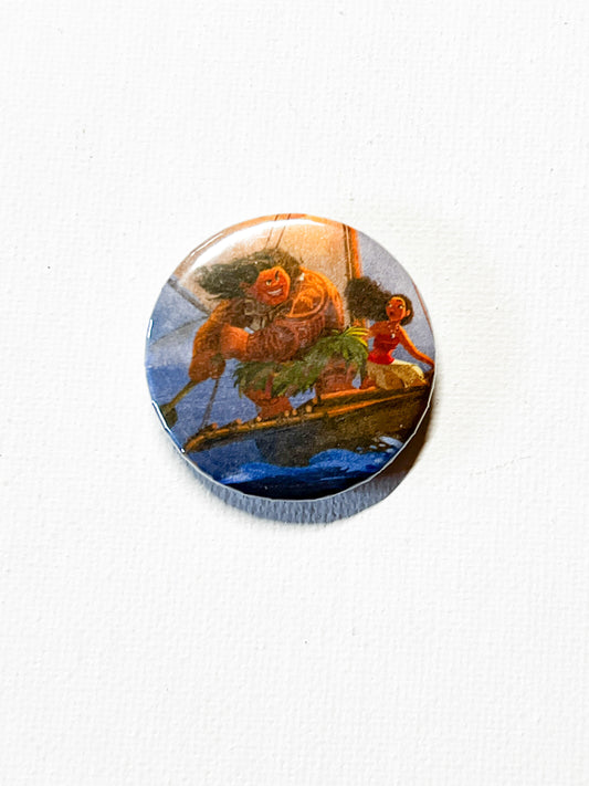 Island Adventure Fridge Magnet Set of 6 – Upcycled Reclaimed Button Magnets