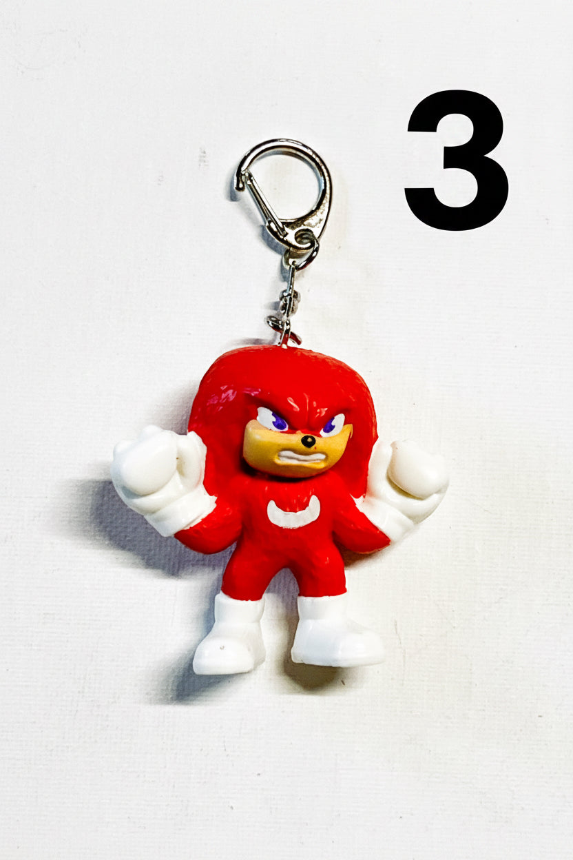 Upcycled Red Hero Keychain – Playful Bag Charm