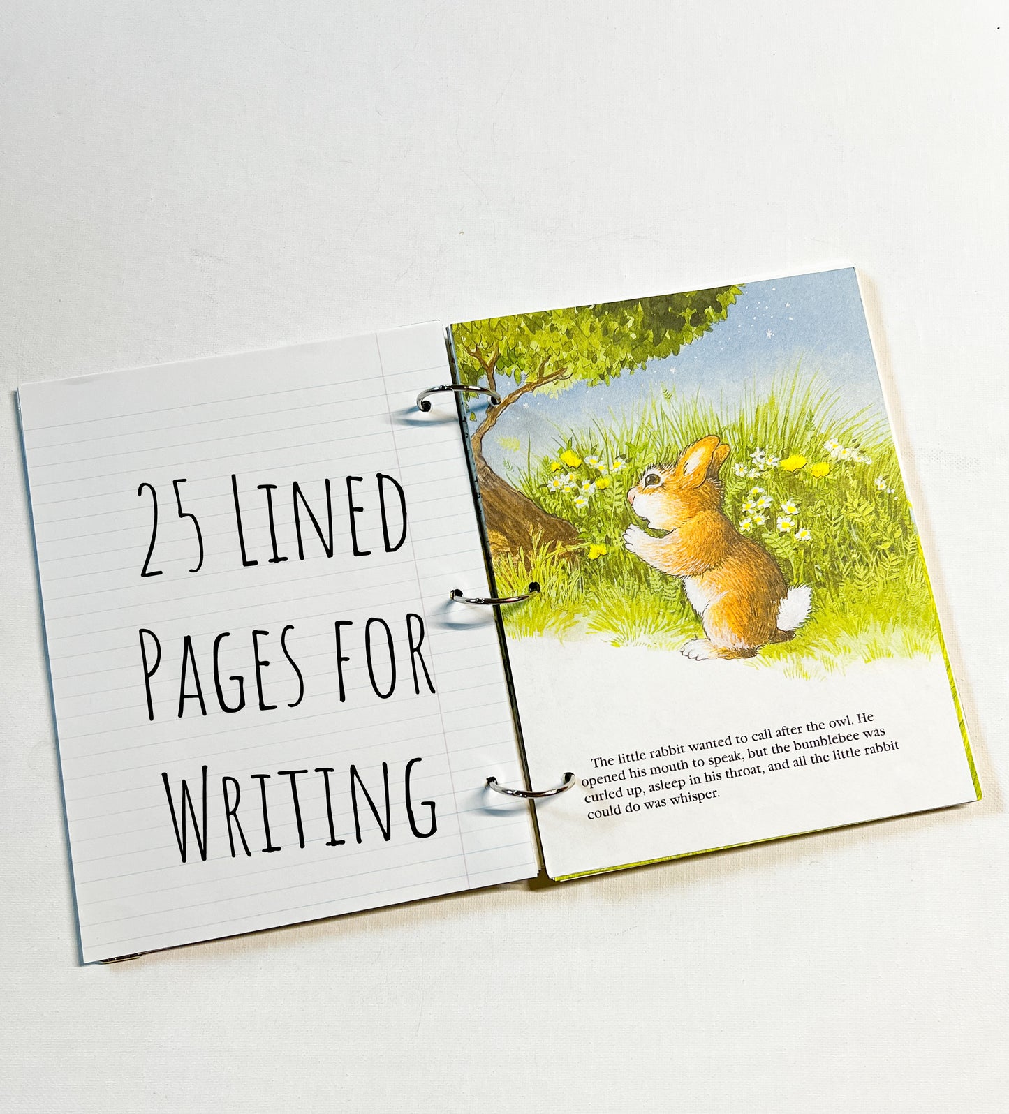 Upcycled Whispering Rabbit Book Journal