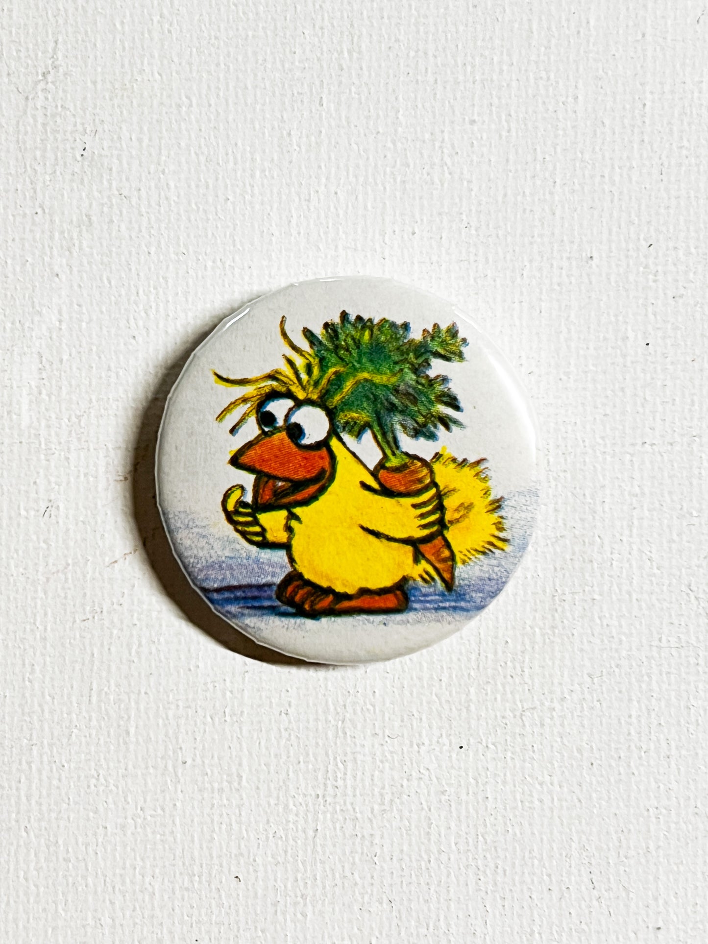 Upcycled Yellow Bird Fridge Magnets Set of 4 | Handmade | Nebo Child