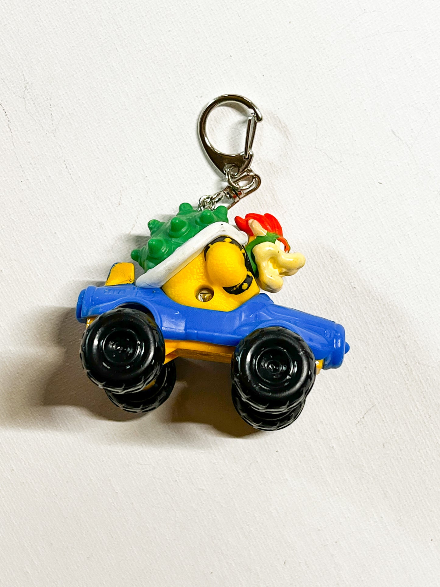 Upcycled Racing Character Keychain | Handmade Reclaimed Toy | Nebo Child