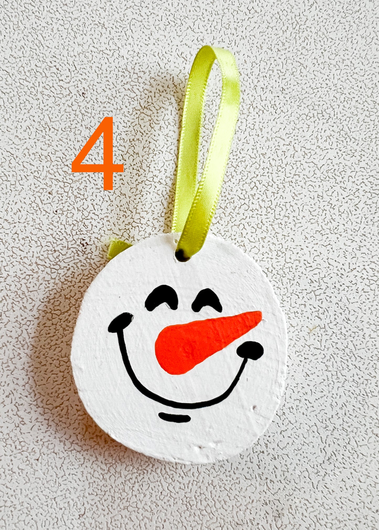 Snowman Face Handmade Christmas Ornaments Versions 3-5