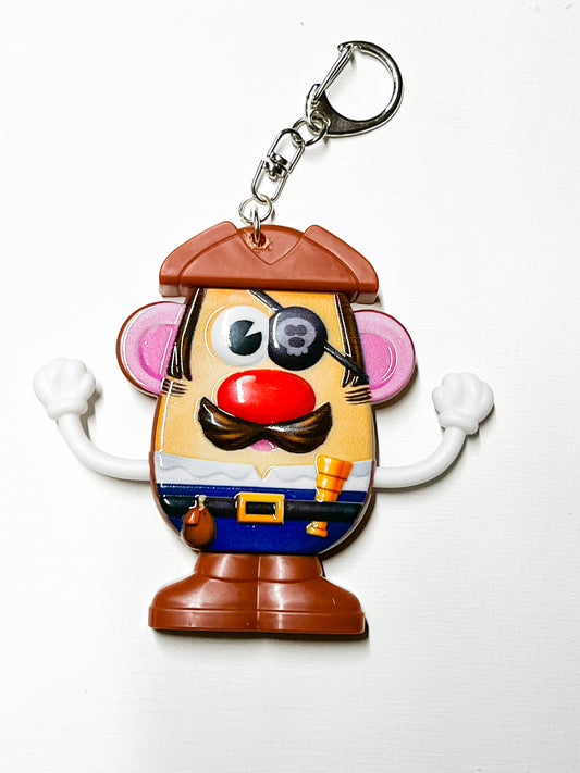 Upcycled Pirate Key Chain / Bag Charm – Playful & Adventurous