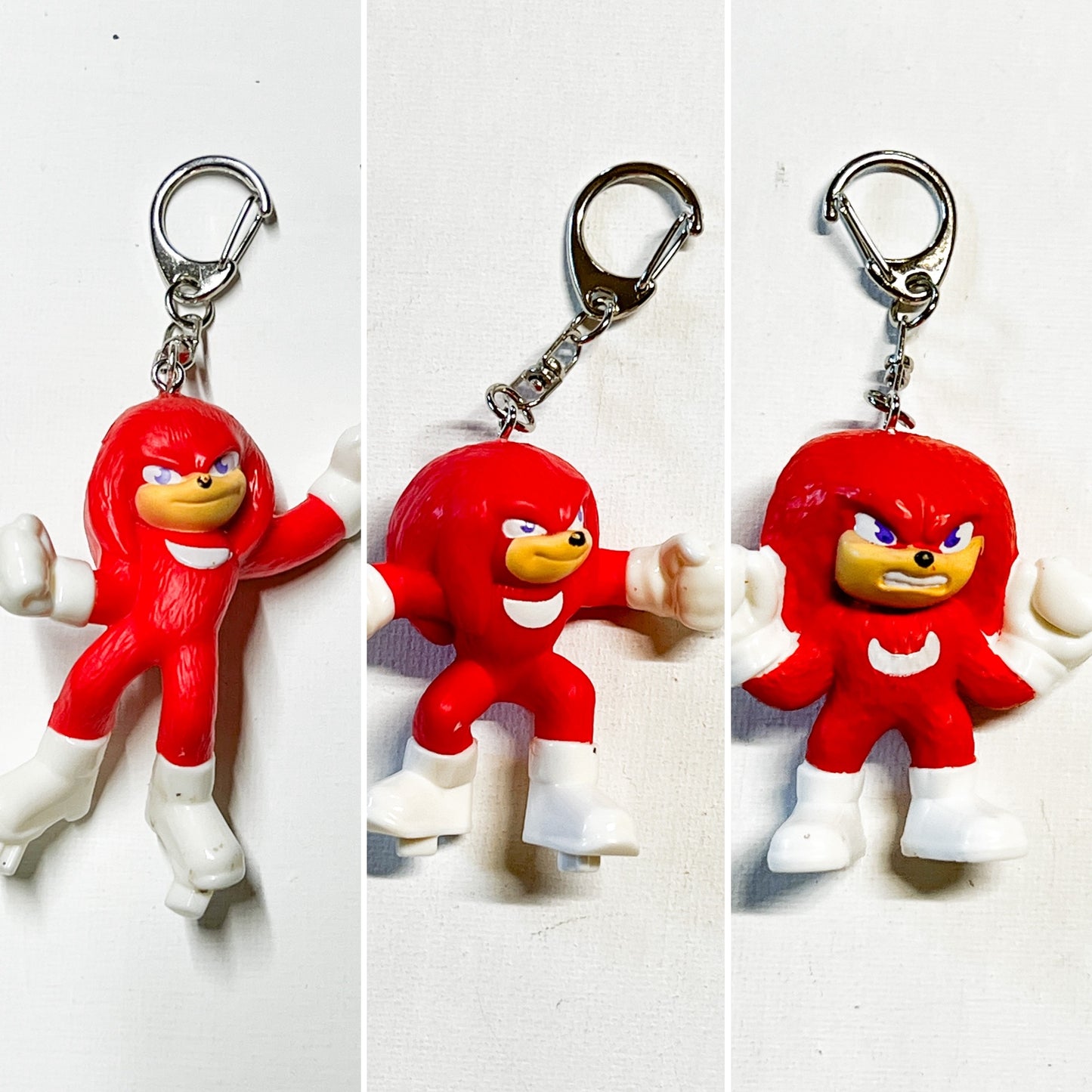 Upcycled Red Hero Keychain – Playful Bag Charm