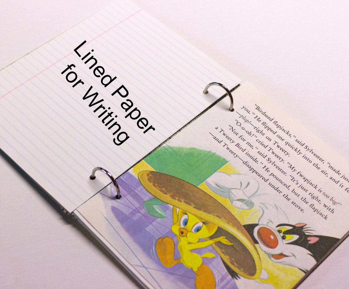 ✨ Upcycled Children’s Cartoon Book Journal – Handmade & Eco-Friendly ✨